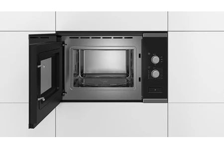 Micro-ondes mono-fonction Bosch Serie | 4 BFL550MS0 - Four micro-ondes monofonction - encastrable - 25 litres - 900 Watt - acier inoxydable