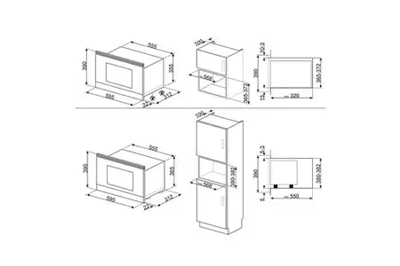 Micro-ondes mono-fonction Smeg MP822NAO