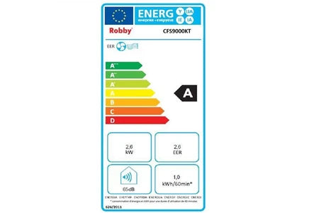 Climatiseur mobile Robby 2600w 26m2 avec kit fenêtre cfs9000kt