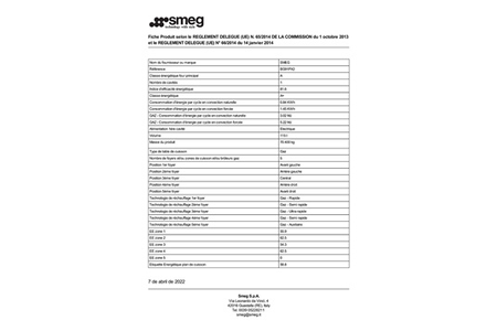 Piano de cuisson Smeg BG91PX2