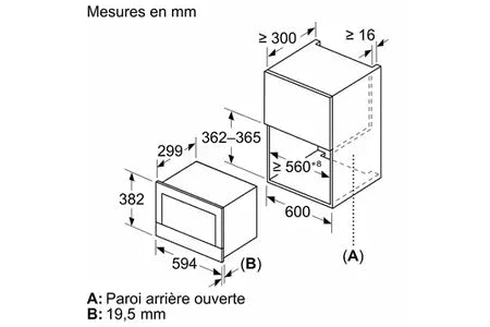 Micro-ondes mono-fonction Siemens BF722L1B1