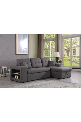 Canapé D'angle Habitat Et Jardin Canapé D'angle Convertible/Réversible Axel - 3 Places - Gris