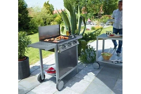 Barbecue Cook'in Garden Barbecue À Gaz Mixte Grill + Plancha Puerta Luna Confort