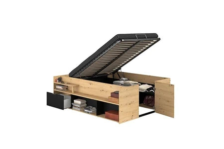 Lit 2 Places Generique Lit Coffre Paco 140 X 190/200 Cm Camif