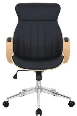 Fauteuil De Bureau Clp Trading Clp Fauteuil De Bureau Melilla En Similicuir , Nature / Noir