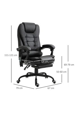 Fauteuil de bureau Vinsetto Fauteuil de bureau direction massant hauteur réglable