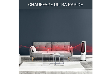 Purificateur Rowenta Eclipse 3-En-1, Purificateur D'air/ Chauffage/ Ventilateur Qu5060f0