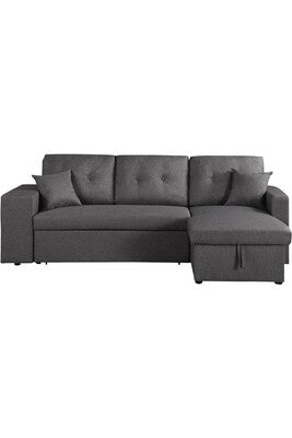 Canapé D'angle Habitat Et Jardin Canapé D'angle Convertible/Réversible Axel - 3 Places - Gris