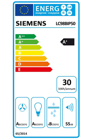 Hotte décorative murale Siemens LC98BIP50