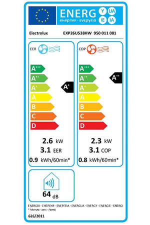 Climatiseur mobile Electrolux EXP26U538HW
