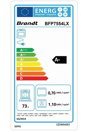 Four Brandt BFP7554LX