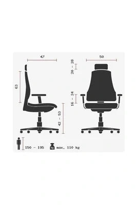 Fauteuil De Bureau Topstar Siège De Bureau De Qualité Professionnelle Head Point Rs Noir