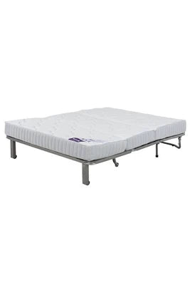 Banquette-Lit Relaxima - Banquette Slyde 140 Virginia Angel Gris - 140 X 200 Cm