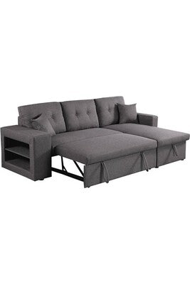 Canapé D'angle Habitat Et Jardin Canapé D'angle Convertible/Réversible Axel - 3 Places - Gris