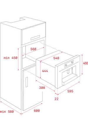 Machine à café encastrable Teka CLC 835 MC