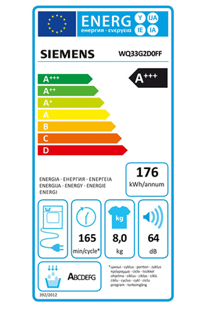 Sèche-linge Siemens WQ33G2D0FF