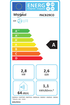 Climatiseur mobile Whirlpool PACB29CO