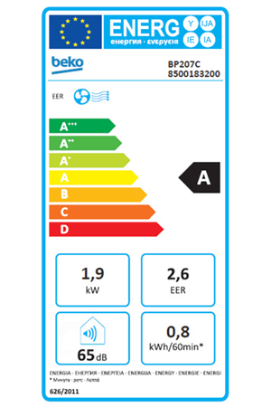 Climatiseur mobile Beko BP207C