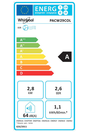 Climatiseur mobile Whirlpool PACW29COL