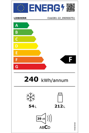 Refrigerateur congelateur en bas Liebherr CUEL281