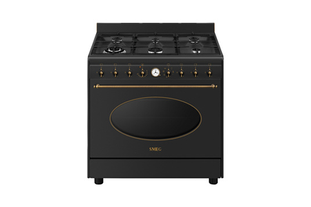 Piano de cuisson Smeg Coloniale 90CM Gaz Anthracite - CO96GMA9