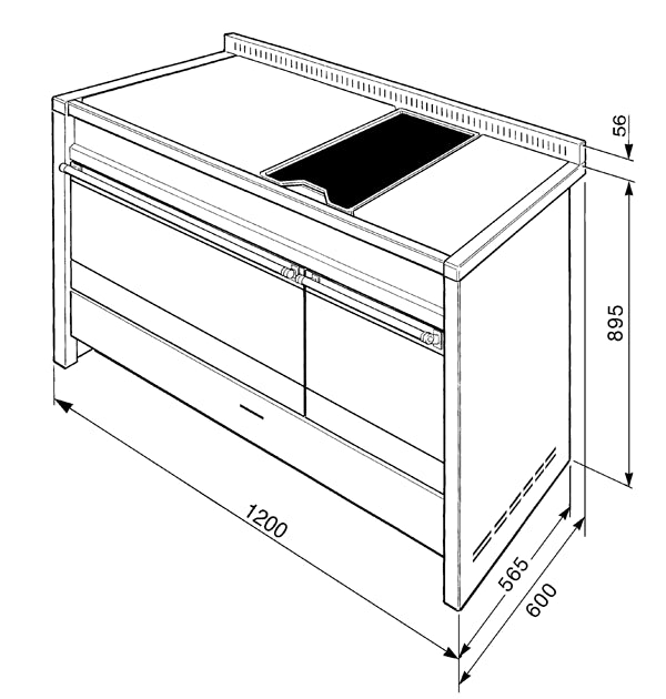 PIANO DE CUISSON SMEG CS120-6