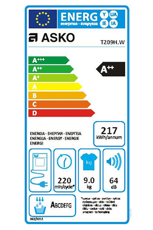Sèche-linge Asko T209H.W