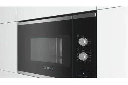 Micro-ondes mono-fonction Bosch Serie | 4 BFL550MS0 - Four micro-ondes monofonction - encastrable - 25 litres - 900 Watt - acier inoxydable