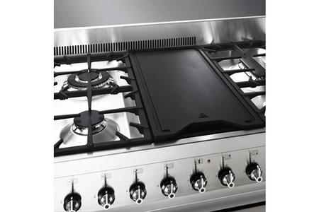 Piano de cuisson Smeg Opera 120CM Gaz Inox/Verre Noir - A3-81