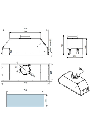 Groupe filtrant Falmec GRUPEVO3330