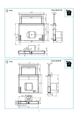 Hotte sans moteur Falmec CORDOWN3631