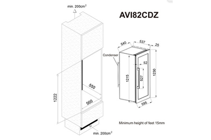 Cave de service Avintage AVI82CDZA