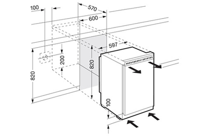 Congélateur armoire Liebherr UG 1211 - Encastrable 82CM