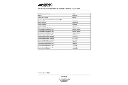 Plaque induction Smeg SIM1644DG