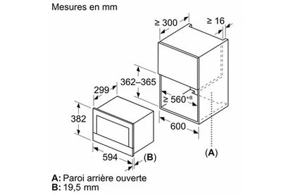Micro-ondes mono-fonction Siemens BF722L1B1