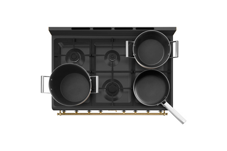 Piano de cuisson Smeg Coloniale 90CM Gaz Anthracite - CO96GMA9