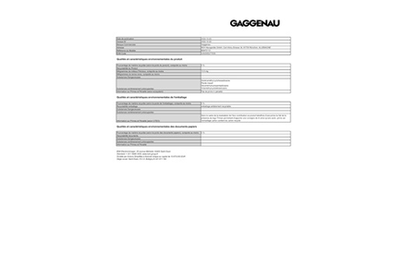 Four Gaggenau BS470112