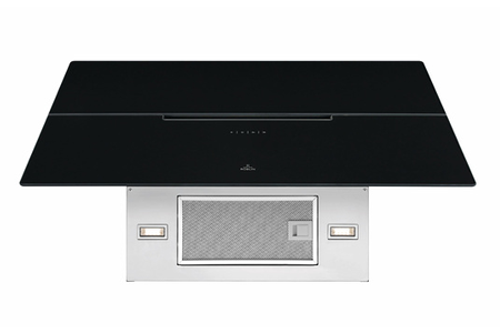 Hotte décorative murale Roblin Hotte inclinée MOLIERE 800 Verre Noir