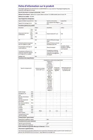 Congélateur coffre Fagor FCC700E