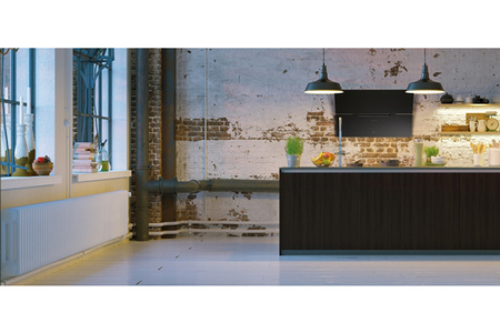 Hotte décorative murale Roblin Hotte inclinée MOLIERE 800 Verre Noir