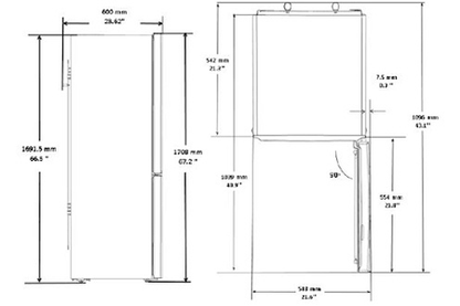 Refrigerateur congelateur en bas Beko RCSA270K30SN