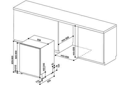 Lave-vaisselle Indesit DIC3B+16AS - Encastrable 60CM