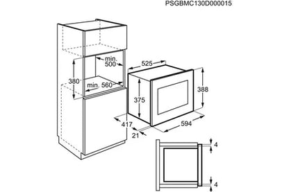 Micro-ondes + Gril Electrolux KMFD263TEX