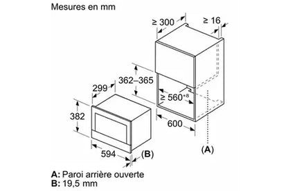 Micro-ondes mono-fonction Siemens BF722L1B1
