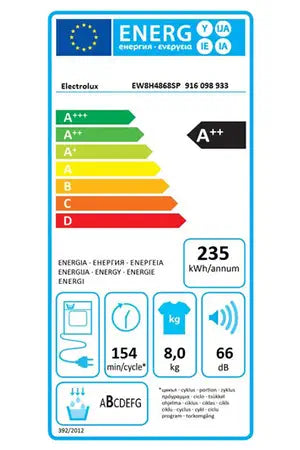 Sèche-linge Electrolux EW8H4868SP