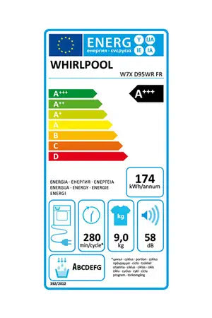 Sèche-linge Whirlpool W7XD95WRFR