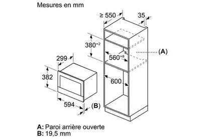 Micro-ondes mono-fonction Bosch BFL9221B1