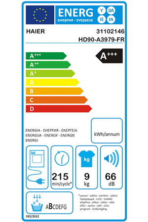 Sèche-linge Haier HD90-A3979
