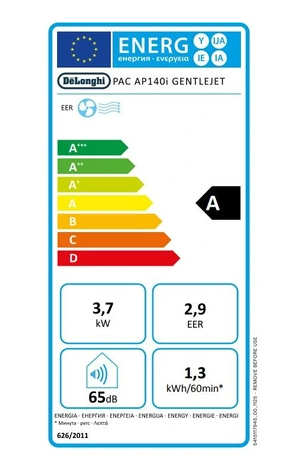 Climatiseur mobile Delonghi Pinguino PAC AP140i GentleJet Blanc