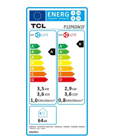 Climatiseur mobile Tcl P12P6SW2F Blanc